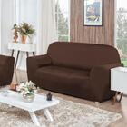 Capa De Sofá 3 Lugares Lisa Vermelha