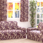 Capa De Sofa Adere Floral Vinho 02 E 03 Lugares [f101]