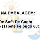 Capa De Sofá Decorado De Canto 21 Elásticado Até 6l + Tapete