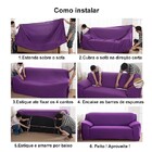 Capa De Sofá Mágica 3 Lugares 180 X 230 Cm E 1 Capa De Almofa