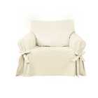 Capa De Sofá Mistero 1 Lugar Impermeável Acquablock Cor Crua