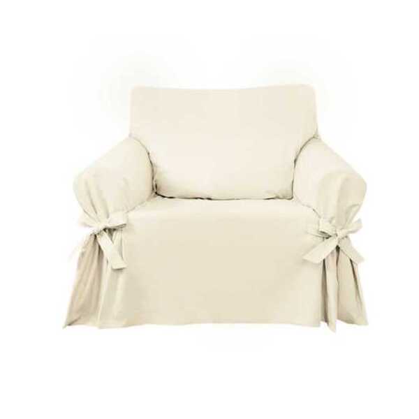 Capa De Sofá Mistero 1 Lugar Impermeável Acquablock Cor Crua