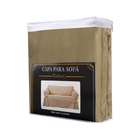 Capa De Sofá Mistero 3 Lugares Brim Peletizado Mais Vendidos