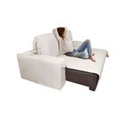 Capa De Sofá Retrátil 2 Lugares Gorgurão Até 1,95m Bege