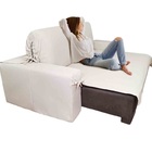 Capa De Sofá Retrátil 3 Lugares Gorgurão Até 2,65m Bege
