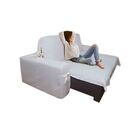 Capa De Sofá Retrátil 3 Lugares Gorgurão Até 2,65m Crua