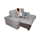 Capa De Sofá Retrátil 4 Lugares Gorgurão Até 3,25 Cinza