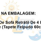 Capa De Sofá Retro 4 Lugares Elásticado Retrátil King+tapete