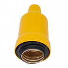 Capa de Soquete E27 Metal Amarelo