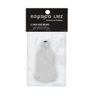 Capa de Soquete E27 Metal Branco