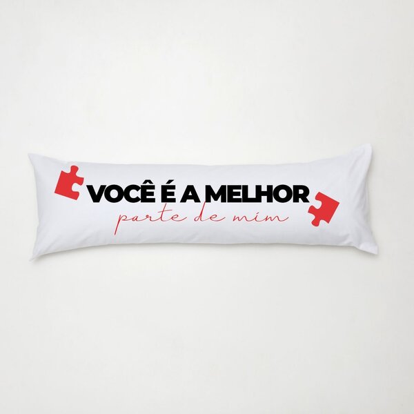 Capa De Travesseiro De Corpo 01 Peça Tecido Percal 130cm X 38