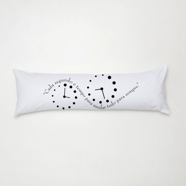 Capa De Travesseiro De Corpo 01 Peça Tecido Percal 90cm X 38c