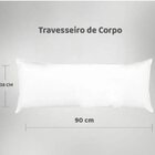 Capa De Travesseiro De Corpo 01 Peça Tecido Percal 90cm X 38c
