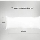 Capa De Travesseiro De Corpo 1 Peça Tecido Percal 130cm X 38c