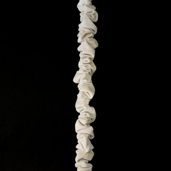 Capa De Veludo Na Cor Creme Para Corrente De Lustre 100cm - H