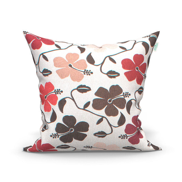 Capa Decorativa Tabaco Floral 45cm X 45cm 1 Unidade