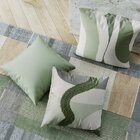 Capa Donatella 074 43 Cm X 43 Cm Verde / Cru