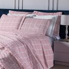Capa Duvet Essencialle Solteiro  Grid Rosa