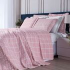 Capa Duvet Essencialle Solteiro  Grid Rosa
