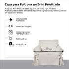 Capa e Protetor de Sofá Exclusivo 1 Lugar em Brim Peletizado