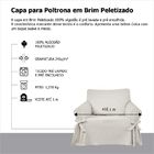 Capa e Protetor de Sofá Exclusivo 1 Lugar em Brim Peletizado