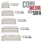 Capa e Protetor de Sofá Exclusivo 3 Lugares em Gorgurão Cinza