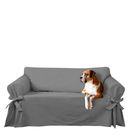 Capa e Protetor de Sofá Exclusivo 3 Lugares em Gorgurão Cinza