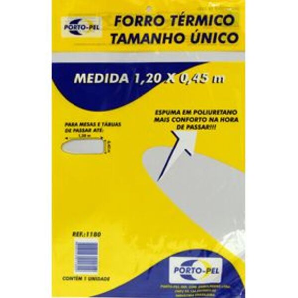 Capa Forro P/ Tabua De Passar Metalizado C/ Espuma Unico 1,20