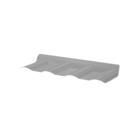 Capa Lateral de PVC Plana 142x15x1,6cm 1,6mm Branca Afort