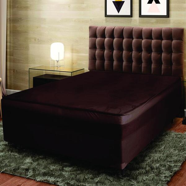 Capa Luva Box King Cama Conjugada Elástico Lisa Conforto