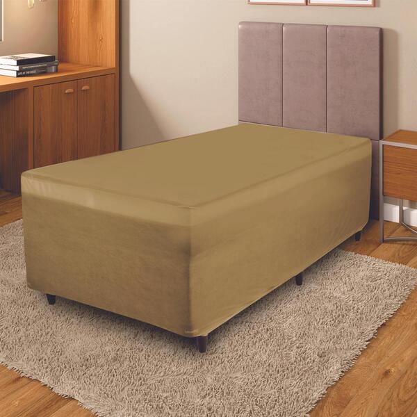 Capa Luva Box Solteiro Cama Conjugada Elástico Lisa Conforto
