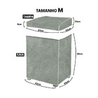 Capa Maquina De Lavar Flanelada Bege Perolizada Tamanho:m