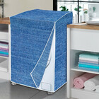 Capa Maquina De Lavar Flanelada Jeans Gg