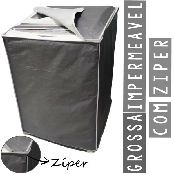 Capa Maquina Lavar Electrolux 12/13/15/16/17kg Com Zíper