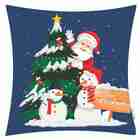Capa P/ Almofada Veludo Digital Natalino Des 001 Niazitex