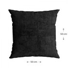 Capa Para Almofada50x50cm Veludo Luxor Belchior 165 Preto