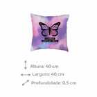 Capa Para Almofada 40x40 Cm Simas Borboleta