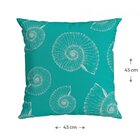 Capa Para Almofada 43x43cm Náutica Belchior Azul Claro/verde