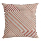 Capa Para Almofada 43x43cm Outdoor Belchior Laranja E Branco