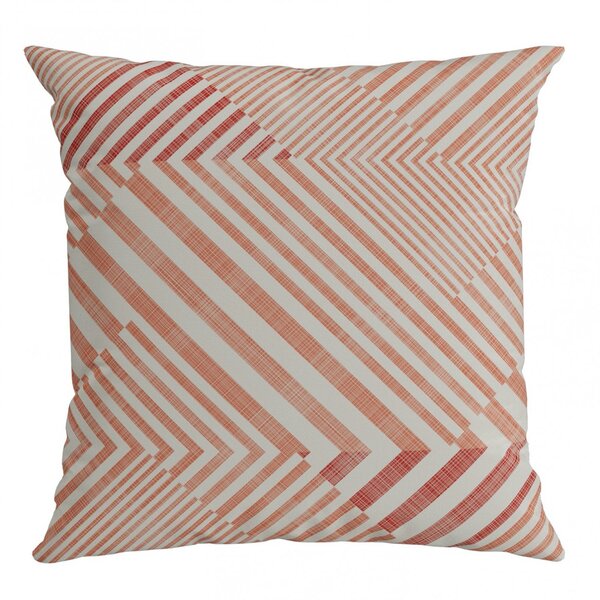 Capa Para Almofada 43x43cm Outdoor Belchior Laranja E Branco