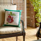 Capa Para Almofada 43x43cm Outdoor Belchior Verde, Vermelho,