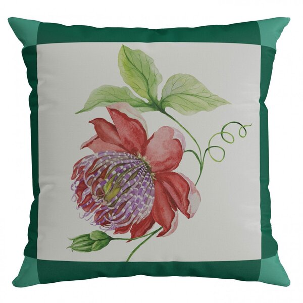 Capa Para Almofada 43x43cm Outdoor Belchior Verde, Vermelho,