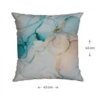 Capa Para Almofada 43x43cm Silk Home Belchior Azul/dourado