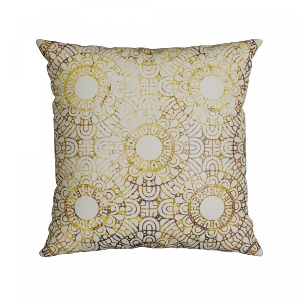 Capa Para Almofada 43x43cm Silk Home Belchior Bege/dourado