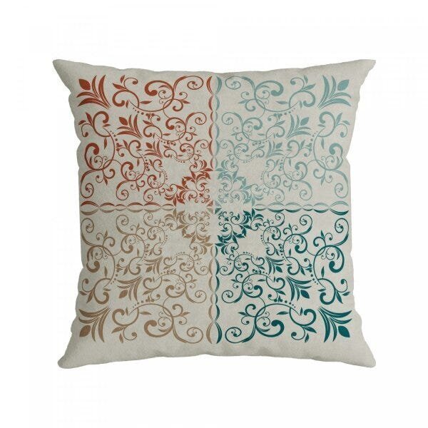 Capa Para Almofada 43x43cm Veludo Luxor Belchior Colorido