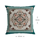 Capa Para Almofada 43x43cm Veludo Luxor Belchior Verde