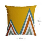 Capa Para Almofada 43x43cm Velveteen Belchior Azul/colorido