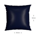 Capa Para Almofada 50x50cm Silk Home Belchior Azul Marinho