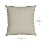 Capa Para Almofada 50x50cm Silk Home Belchior Bege