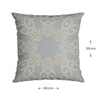 Capa Para Almofada 50x50cm Silk Home Belchior Cinza
